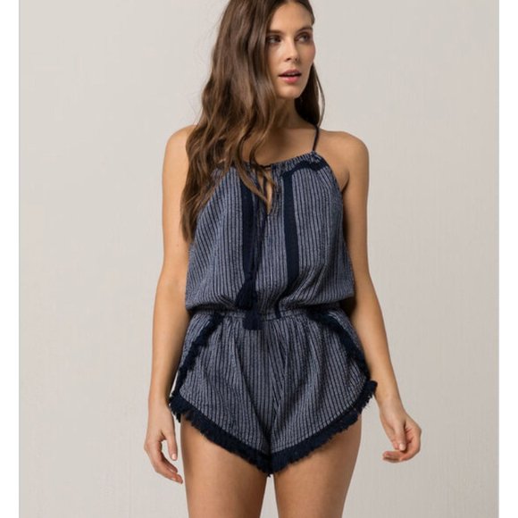Rip Curl Pants - SOLD Rip Curl Small Sea Dive Navy Romper Tassels
